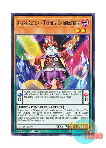 画像1: 英語版 COTD-EN097 Abyss Actor - Trendy Understudy 魔界劇団－ダンディ・バイプレイヤー (ノーマル) 1st Edition