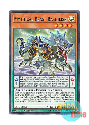 画像1: 英語版 EXFO-EN025 Mythical Beast Bashilisk 魔導獣 バジリスク (レア) 1st Edition