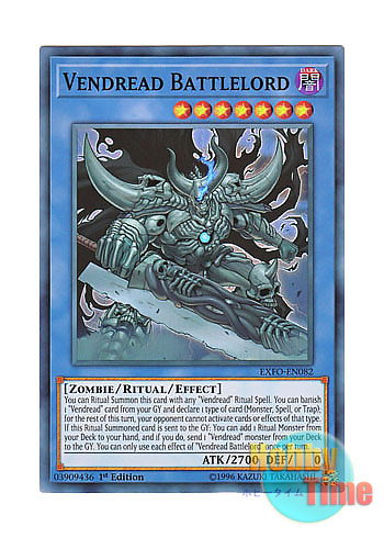 画像1: 英語版 EXFO-EN082 Vendread Battlelord ヴェンデット・バスタード (スーパーレア) 1st Edition