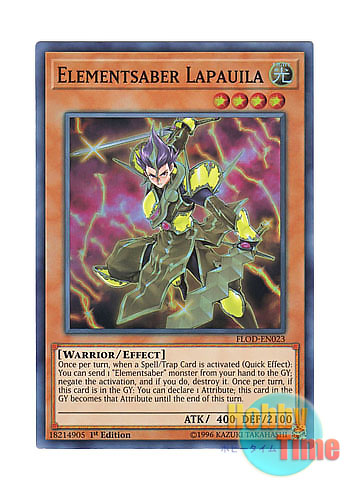 画像1: 英語版 FLOD-EN023 Elementsaber Lapauila エレメントセイバー・ラパウィラ (スーパーレア) 1st Edition