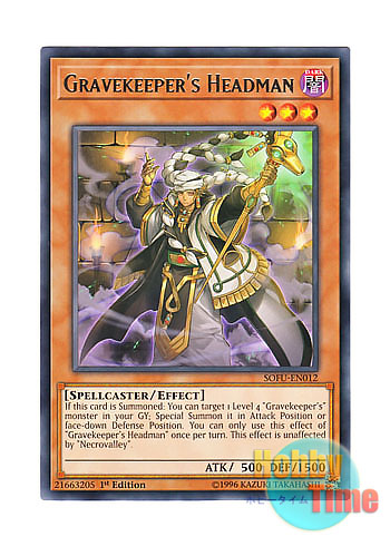 画像1: 英語版 SOFU-EN012 Gravekeeper's Headman 墓守の神職 (レア) 1st Edition
