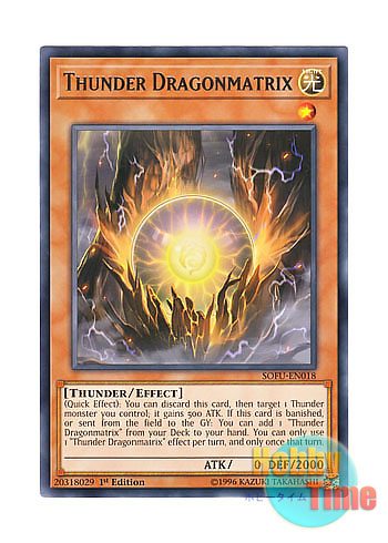 画像1: 英語版 SOFU-EN018 Thunder Dragonmatrix 雷源龍－サンダー・ドラゴン (レア) 1st Edition