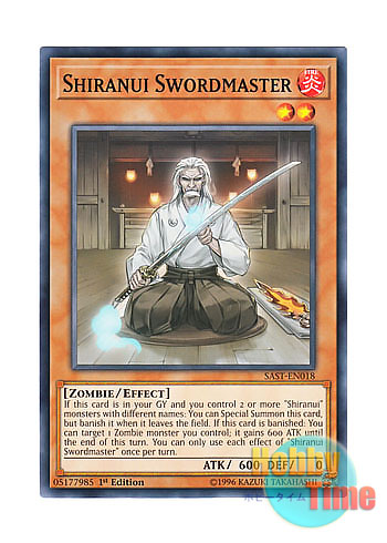 画像1: 英語版 SAST-EN018 Shiranui Swordmaster 不知火の師範 (ノーマル) 1st Edition
