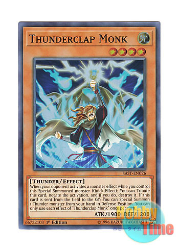 画像1: 英語版 SAST-EN026 Thunderclap Monk 封狼雷坊 (スーパーレア) 1st Edition