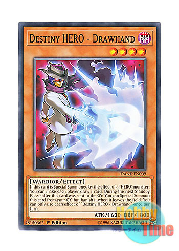 画像1: 英語版 DANE-EN009 Destiny HERO - Drawhand D-HERO ドローガイ (ノーマル) 1st Edition