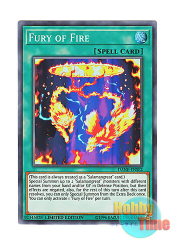 画像1: 英語版 DANE-ENSE2 Fury of Fire フューリー・オブ・ファイア (スーパーレア) Limited Edition