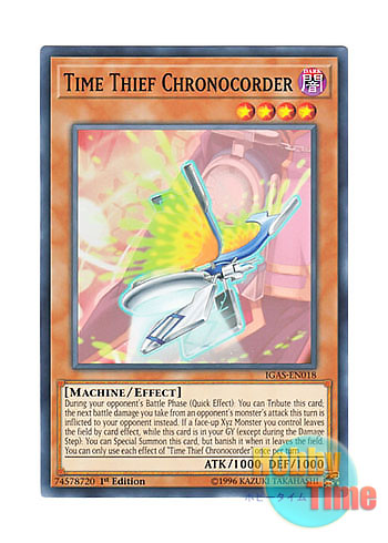 画像1: 英語版 IGAS-EN018 Time Thief Chronocorder クロノダイバー・タイムレコーダー (ノーマル) 1st Edition