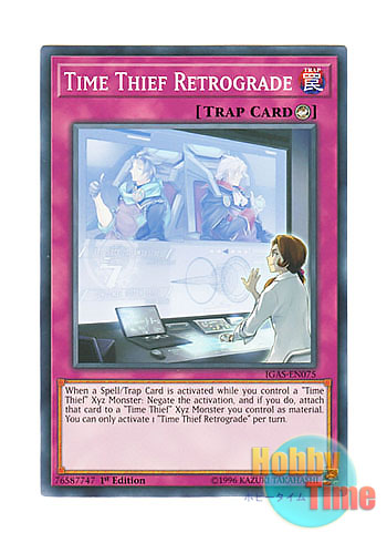 画像1: 英語版 IGAS-EN075 Time Thief Retrograde クロノダイバー・レトログラード (ノーマル) 1st Edition