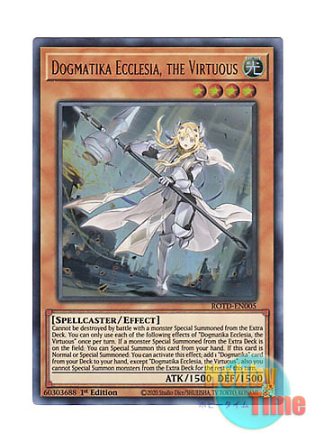 英語版 ROTD-EN005 Dogmatika Ecclesia, the Virtuous 教導の聖女エクレシア (ウルトラレア) 1st  Edition