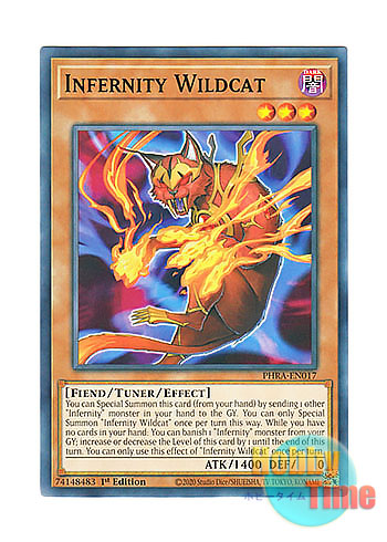 画像1: 英語版 PHRA-EN017 Infernity Wildcat インフェルニティ・ワイルドキャット (ノーマル) 1st Edition