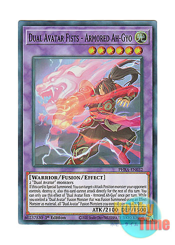 画像1: 英語版 PHRA-EN032 Dual Avatar Fists - Armored Ah-Gyo 双天拳 鎧阿 (スーパーレア) 1st Edition