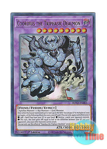 画像1: 英語版 BLVO-EN083 Coordius the Triphasic Dealmon 三相魔神コーディウス (ウルトラレア) 1st Edition