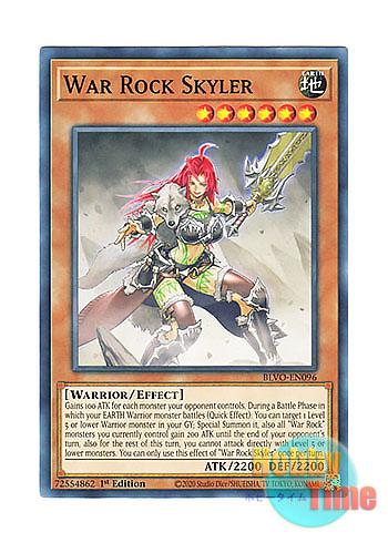 画像1: 英語版 BLVO-EN096 War Rock Skyler ウォークライ・スキーラ (ノーマル) 1st Edition