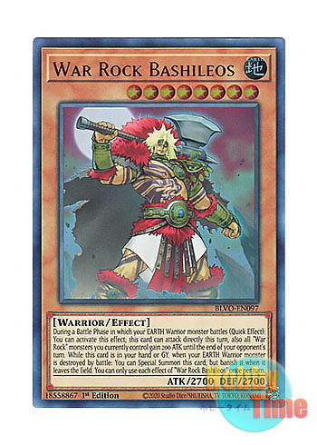 画像1: 英語版 BLVO-EN097 War Rock Bashileos ウォークライ・バシレオス (ウルトラレア) 1st Edition