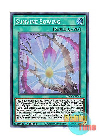 画像1: 英語版 BODE-EN065 Sunvine Sowing 聖蔓の播種 (スーパーレア) 1st Edition