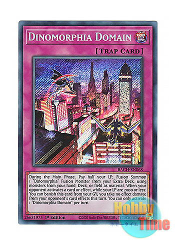 画像1: 英語版 BACH-EN068 Dinomorphia Domain ダイノルフィア・ドメイン (シークレットレア) 1st Edition