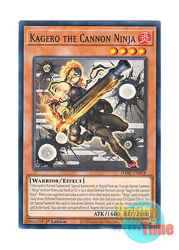 画像1: 英語版 DABL-EN018 Kagero the Cannon Ninja 銃の忍者－火光 (ノーマル) 1st Edition
