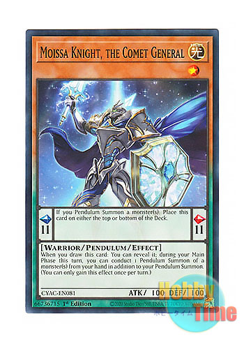 画像1: 英語版 CYAC-EN081 Moissa Knight, the Comet General 彗聖の将－ワンモア・ザ・ナイト (ノーマル) 1st Edition
