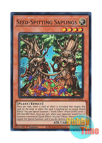 画像1: 英語版 AGOV-EN022 Seed-Spitting Saplings オオヤツ・ツマムヒメ (スーパーレア) 1st Edition