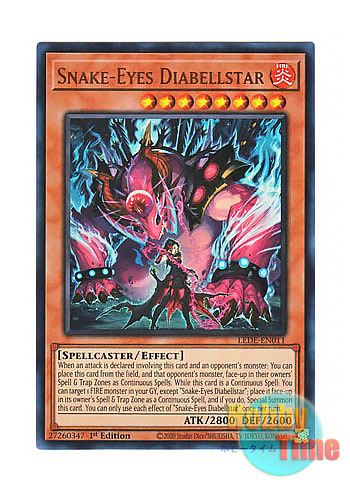 画像1: 英語版 LEDE-EN011 Snake-Eyes Diabellstar 蛇眼の大炎魔 (ウルトラレア) 1st Edition