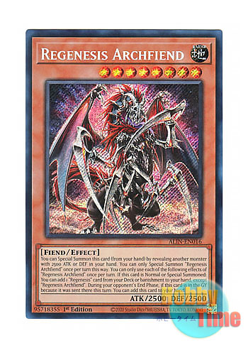 英語版 ALIN-EN016 Regenesis Archfiend 再世の魔神 ベミドバル