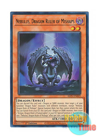 英語版 ALIN-EN019 Nebulus, Dragon Ruler of Mishaps 闇征竜