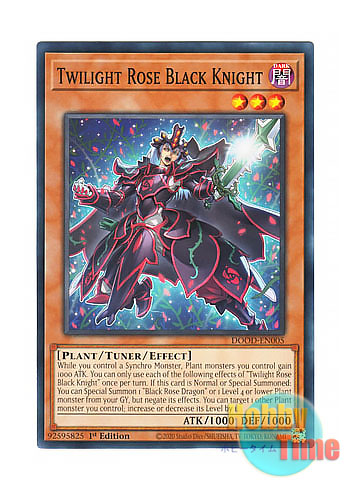 画像1: 英語版 DOOD-EN005 Twilight Rose Black Knight 夜薔薇の黒騎士 (ノーマル) 1st Edition