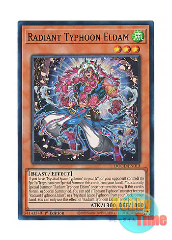 画像1: 英語版 DOOD-EN013 Radiant Typhoon Eldam 絢嵐たるエルダム (スーパーレア) 1st Edition