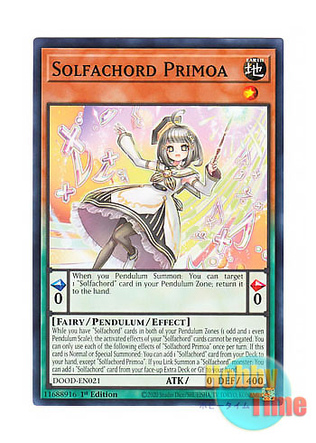 画像1: 英語版 DOOD-EN021 Solfachord Primoa ドレミコード・プリモア (ノーマル) 1st Edition