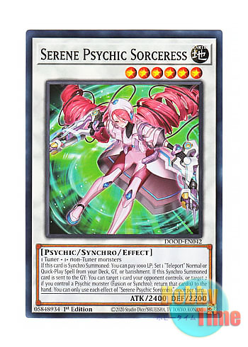 画像1: 英語版 DOOD-EN042 Serene Psychic Sorceress 静寂のサイコソーサレス (ノーマル) 1st Edition