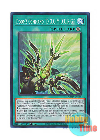 画像1: 英語版 DOOD-EN058 DoomZ Command "D.O.O.M.D.U.R.G." 終刻起動『D.O.O.M.D.U.R.G.』 (スーパーレア) 1st Edition