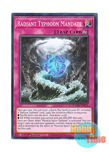 画像1: 英語版 DOOD-EN076 Radiant Typhoon Mandate 絢嵐たる権能 (ノーマル) 1st Edition