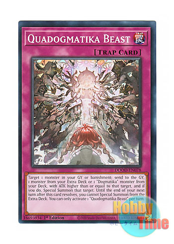 画像1: 英語版 DOOD-EN078 Quadogmatika Beast 凶導の聖獣 (ノーマル) 1st Edition