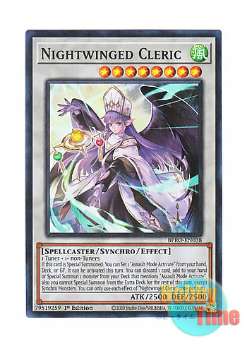 画像1: 英語版 BPRO-EN038 Nightwinged Cleric ナイトウィング・プリースト (スーパーレア) 1st Edition