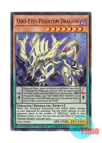 英語版 YA01-EN001 Odd-Eyes Phantom Dragon オッドアイズ・ファントム・ドラゴン (ウルトラレア) Limited  Edition