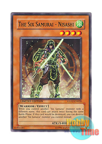 画像1: 英語版 GLD2-EN020 The Six Samurai - Nisashi 六武衆－ニサシ (ノーマル) Limited Edition