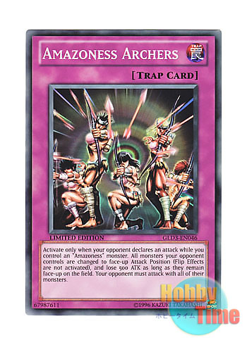 画像1: 英語版 GLD3-EN046 Amazoness Archers アマゾネスの弩弓隊 (ノーマル) Limited Edition