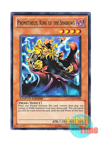 画像1: 英語版 GLD4-EN020 Prometheus, King of the Shadows 闇王プロメティス (ノーマル) Limited Edition