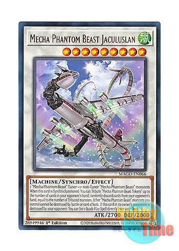 画像1: 英語版 MAGO-EN066 Mecha Phantom Beast Jaculuslan 幻獣機ヤクルスラーン (レア：ゴールド) 1st Edition