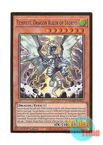画像1: 英語版 MGED-EN011 Tempest, Dragon Ruler of Storms 嵐征竜－テンペスト (プレミアムゴールドレア) 1st Edition