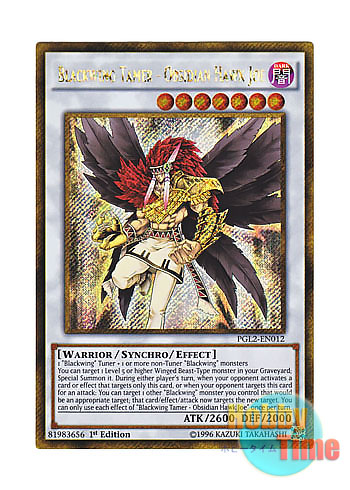 画像1: 英語版 PGL2-EN012 Blackwing Tamer - Obsidian Hawk Joe BF T－漆黒のホーク・ジョー (ゴールドシークレットレア) 1st Edition