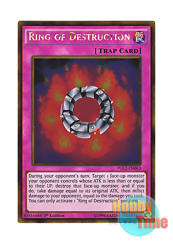 画像1: 英語版 PGL2-EN063 Ring of Destruction 破壊輪 (ゴールドレア) 1st Edition