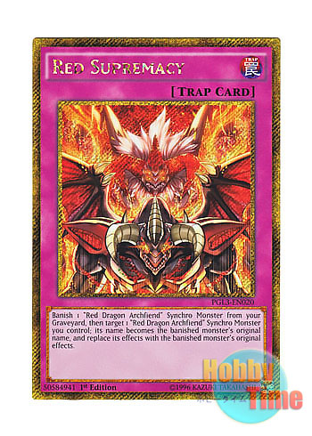 画像1: 英語版 PGL3-EN020 Red Supremacy レッド・スプレマシー (ゴールドシークレットレア) 1st Edition