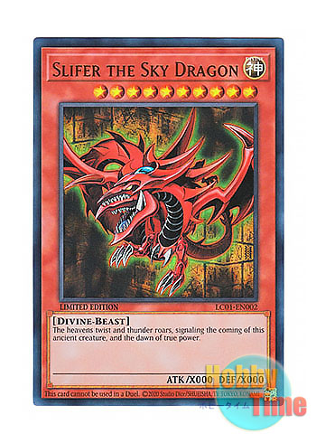 画像1: 英語版 LC01-EN002 Slifer the Sky Dragon オシリスの天空竜 (ウルトラレア) Limited Edition (25th Anniversary Edition)