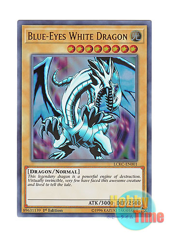 英語版 LCKC-EN001 Blue-Eyes White Dragon【Alternate Art Red Sparks 