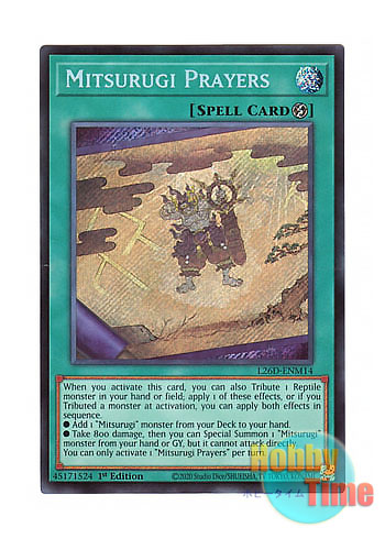画像1: 英語版 L26D-ENM14 Mitsurugi Prayers 巳剣勧請 (シークレットレア) 1st Edition