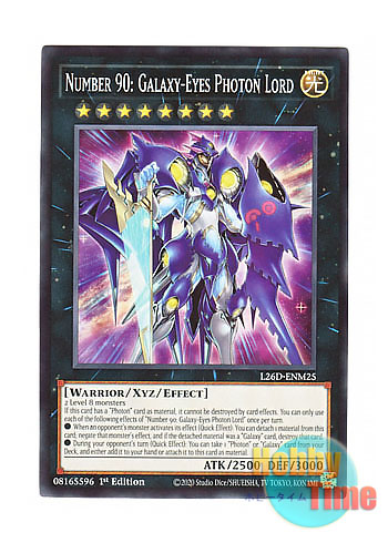 画像1: 英語版 L26D-ENM25 Number 90: Galaxy-Eyes Photon Lord No.90 銀河眼の光子卿 (ノーマル) 1st Edition