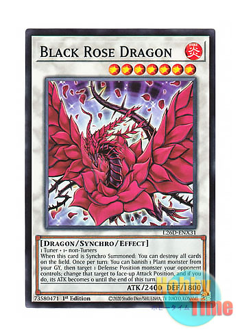 画像1: 英語版 L26D-ENX31 Black Rose Dragon ブラック・ローズ・ドラゴン (ノーマル) 1st Edition