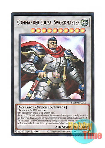 画像1: 英語版 L26D-ENX42 Commander Souza, Swordmaster 総剣司令 ソウザ (ウルトラレア) 1st Edition