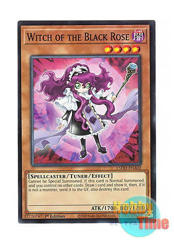 画像1: 英語版 L5DD-ENA02 Witch of the Black Rose 黒薔薇の魔女 (ノーマル) 1st Edition